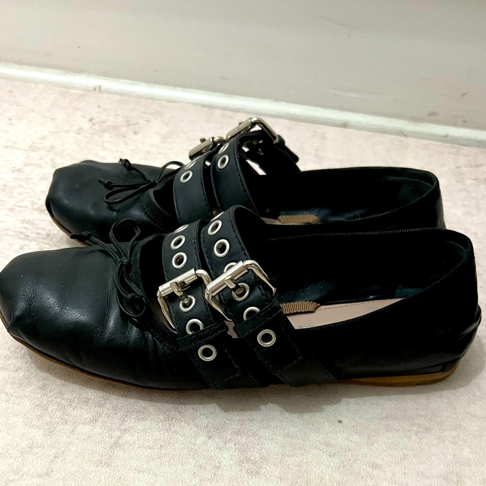Miu Miu ballet flat shoes 37